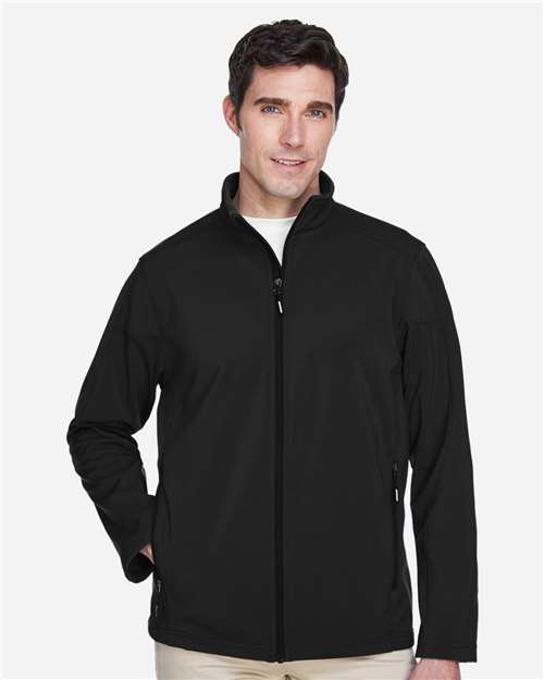 CORE365 88184 Men's Cruise Two-Layer Fleece Bonded Soft Shell Jacket - Front view