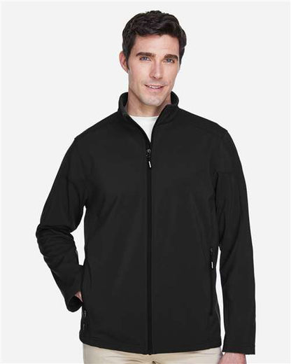 CORE365 88184 Men's Cruise Two-Layer Fleece Bonded Soft Shell Jacket - Front view