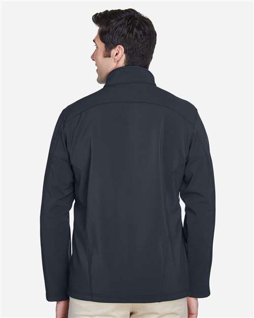 CORE365 88184 Men's Cruise Two-Layer Fleece Bonded Soft Shell Jacket - Back view