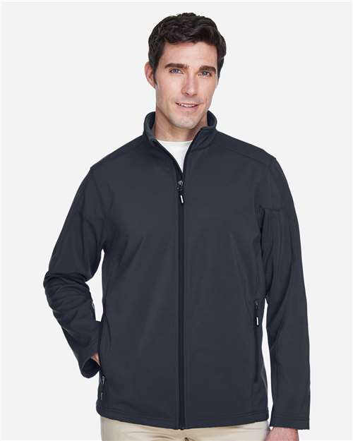 CORE365 88184 Men's Cruise Two-Layer Fleece Bonded Soft Shell Jacket - Front view