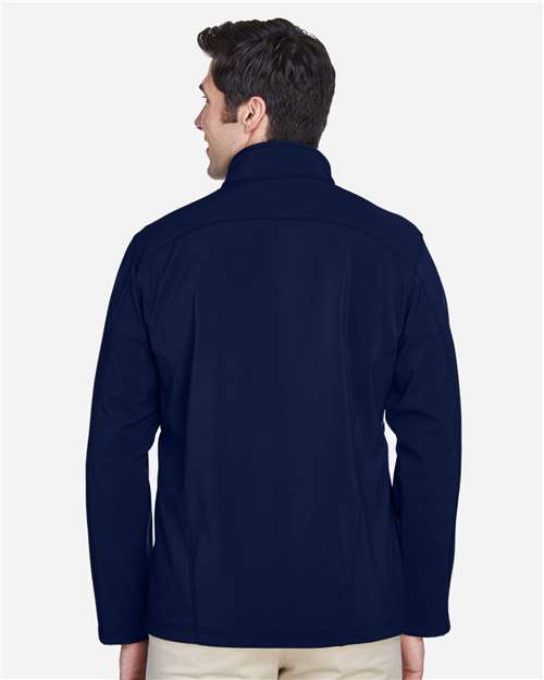 CORE365 88184 Men's Cruise Two-Layer Fleece Bonded Soft Shell Jacket - Back view