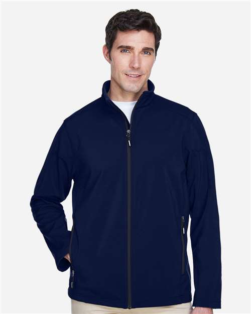 CORE365 88184 Men's Cruise Two-Layer Fleece Bonded Soft Shell Jacket - Front view