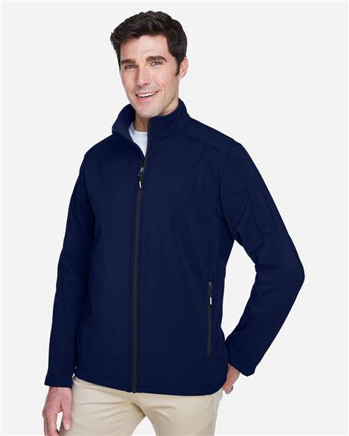 CORE365 88184 Men's Cruise Two-Layer Fleece Bonded Soft Shell Jacket - Side view