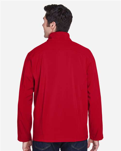 CORE365 88184 Men's Cruise Two-Layer Fleece Bonded Soft Shell Jacket - Back view