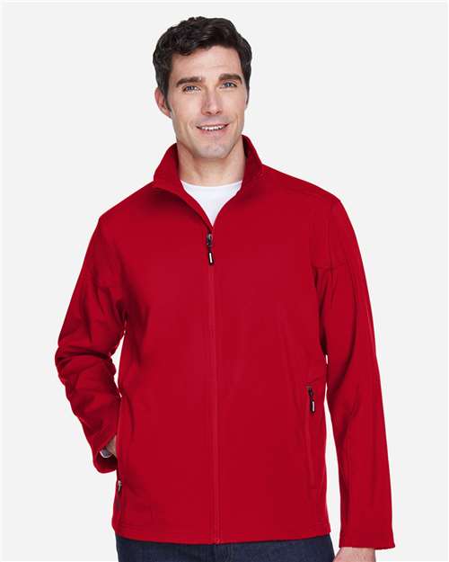 CORE365 88184 Men's Cruise Two-Layer Fleece Bonded Soft Shell Jacket - Front view