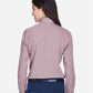 Devon & Jones D640W Women's Crown Collection? Gingham Check Woven Dress Shirt - Back view