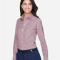 Devon & Jones D640W Women's Crown Collection? Gingham Check Woven Dress Shirt - Side view