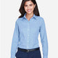 Devon & Jones D640W Women's Crown Collection? Gingham Check Woven Dress Shirt - Front view