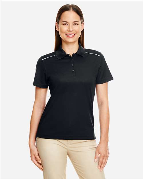 CORE365 78181R Women's Radiant Performance Piqu·Polo with Reflective Piping - Front view