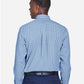 Devon & Jones D640 Men's Crown Collection? Gingham Check Woven Dress Shirt - Back view
