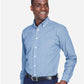 Devon & Jones D640 Men's Crown Collection? Gingham Check Woven Dress Shirt - Side view