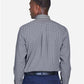 Devon & Jones D640 Men's Crown Collection? Gingham Check Woven Dress Shirt - Back view