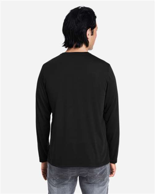 CORE365 CE111L Unisex Fusion ChromaSoft? Performance Long Sleeve T-Shirt - Back view