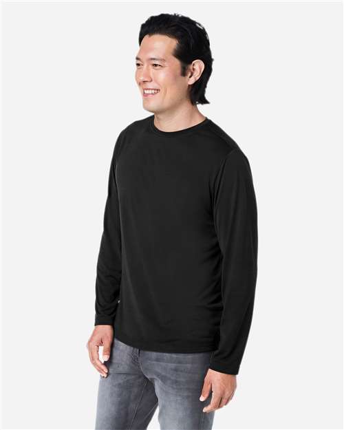 CORE365 CE111L Unisex Fusion ChromaSoft? Performance Long Sleeve T-Shirt - Side view