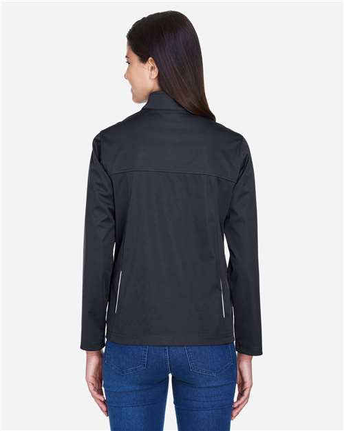 CORE365 CE708W Women's Techno Lite Three-Layer Knit Tech-Shell - Back view