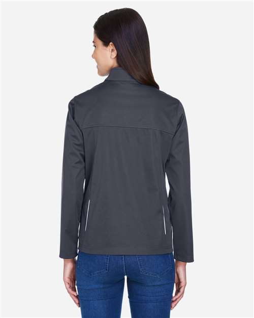 CORE365 CE708W Women's Techno Lite Three-Layer Knit Tech-Shell - Back view