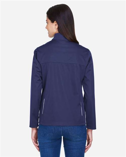 CORE365 CE708W Women's Techno Lite Three-Layer Knit Tech-Shell - Back view