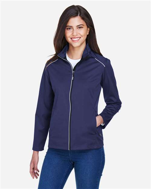 CORE365 CE708W Women's Techno Lite Three-Layer Knit Tech-Shell - Front view