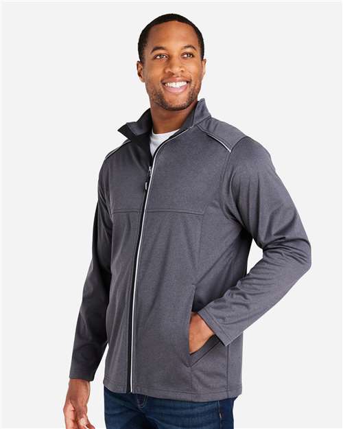 CORE365 CE708 Men's Techno Lite Three-Layer Knit Tech-Shell - Side view