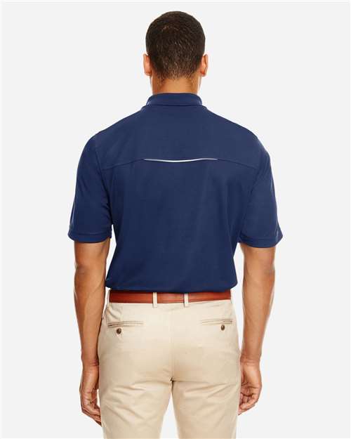 CORE365 88181R Men's Radiant Performance Piqu·Polo with?Reflective Piping - Back view