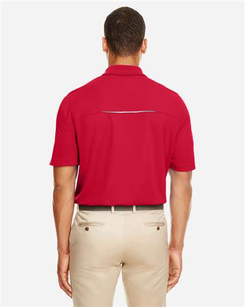 CORE365 88181R Men's Radiant Performance Piqu·Polo with?Reflective Piping - Back view