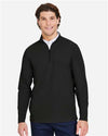 Devon & Jones DG410 Men's CrownLux Performance? Windsor Welded Quarter-Zip Pullover - Front view