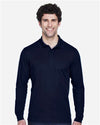CORE365 88192T Men's Tall Pinnacle Performance Long Sleeve Piqu·Polo - Front view