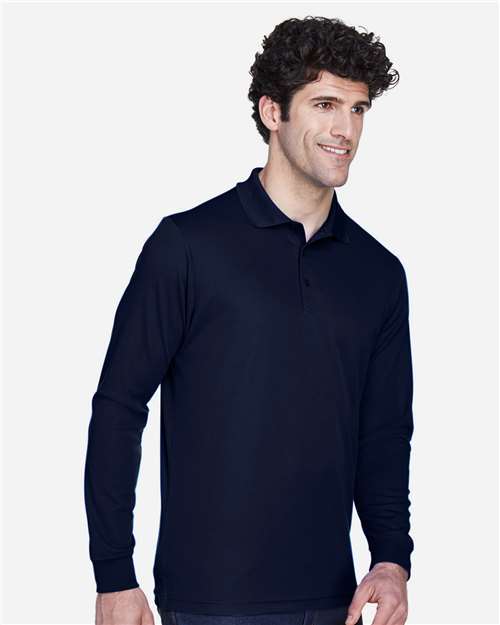 CORE365 88192T Men's Tall Pinnacle Performance Long Sleeve Piqu·Polo - Side view