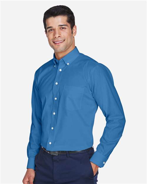 Devon & Jones D630 Men's Crown Collection? Oxford Woven Dress Shirt - Side view