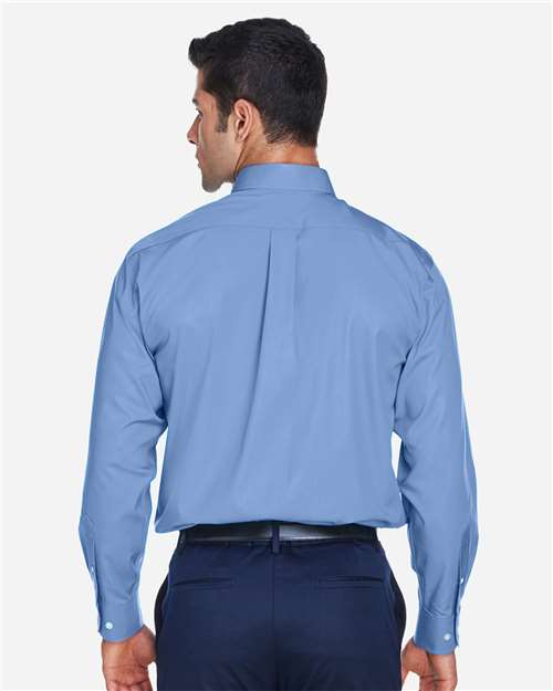 Devon & Jones D630 Men's Crown Collection? Oxford Woven Dress Shirt - Back view