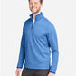 CORE365 CE73 Men's Venture Heathered Stripe Quarter-Zip Pullover - Side view
