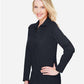 Devon & Jones DG20LW Women's CrownLux Performance??Plaited Long Sleeve Polo - Side view