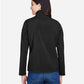 CORE365 78184 Women's Cruise Two-Layer Fleece Bonded Soft Shell Jacket - Back view