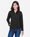 CORE365 78184 Women's Cruise Two-Layer Fleece Bonded Soft Shell Jacket - Front view