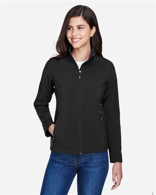 CORE365 78184 Women's Cruise Two-Layer Fleece Bonded Soft Shell Jacket - Front view
