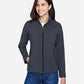 CORE365 78184 Women's Cruise Two-Layer Fleece Bonded Soft Shell Jacket - Front view