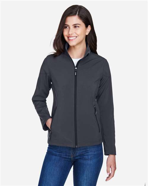 CORE365 78184 Women's Cruise Two-Layer Fleece Bonded Soft Shell Jacket - Front view