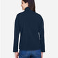 CORE365 78184 Women's Cruise Two-Layer Fleece Bonded Soft Shell Jacket - Back view