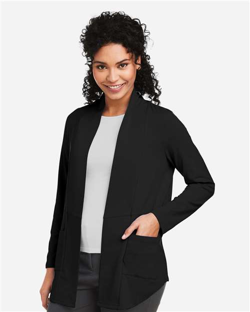 Devon & Jones DP125W Women's Raleigh Stretch Cardigan - Side view