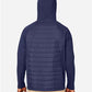 CORE365 CE808 Unisex Techno Lite Hybrid Hooded Jacket - Back view