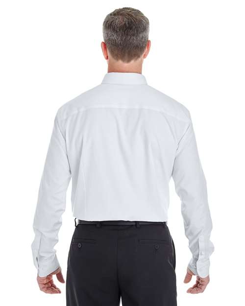 Devon & Jones DG532 Men's Crown Collection? Royal Dobby Dress Shirt - Back view