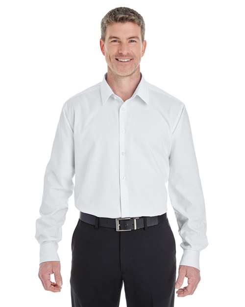 Devon & Jones DG532 Men's Crown Collection? Royal Dobby Dress Shirt - Front view