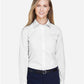 Devon & Jones D620W Women's Crown Collection? Broadcloth Woven Dress Shirt - Front view