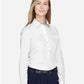 Devon & Jones D620W Women's Crown Collection? Broadcloth Woven Dress Shirt - Side view