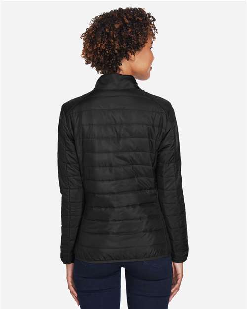 CORE365 CE700W Women's Prevail Packable Puffer Jacket - Back view