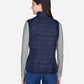 CORE365 CE702W Women's Prevail Packable Puffer Vest - Back view