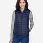 CORE365 CE702W Women's Prevail Packable Puffer Vest - Front view