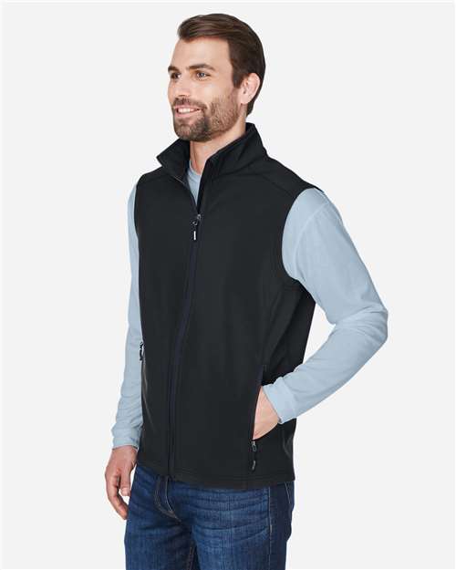 CORE365 CE701 Men's Cruise Two-Layer Fleece Bonded Soft Shell Vest - Side view