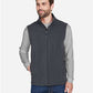 CORE365 CE701 Men's Cruise Two-Layer Fleece Bonded Soft Shell Vest - Front view