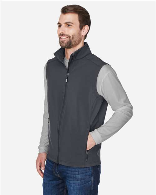 CORE365 CE701 Men's Cruise Two-Layer Fleece Bonded Soft Shell Vest - Side view